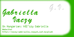 gabriella vaczy business card